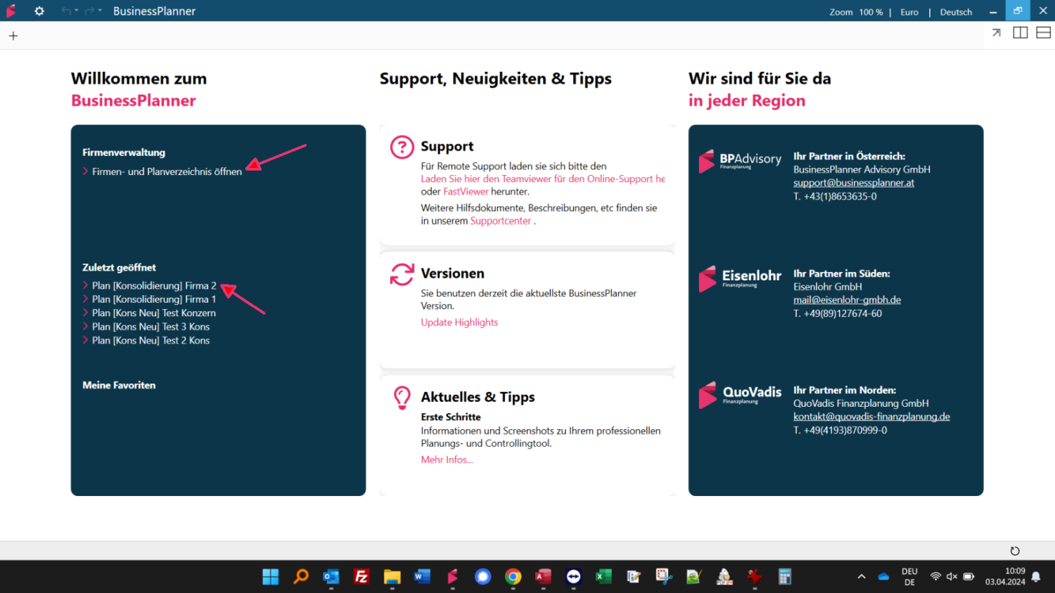 Arbeitsbereich_Startseite
